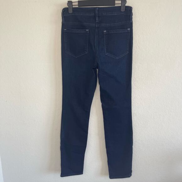 Athleta High Rise Skinny Jeans Dark Wash Denim - Size 4 - Picture 2 of 4